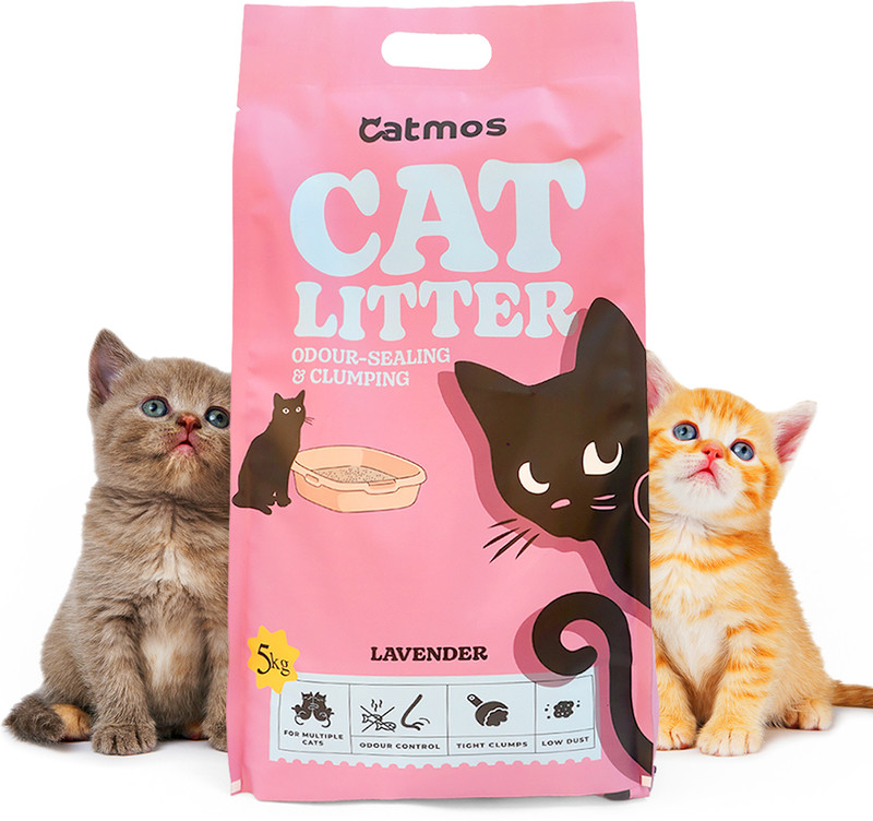 Catmos Cat Litter Lavender Scented Pet Litter Tray Refill