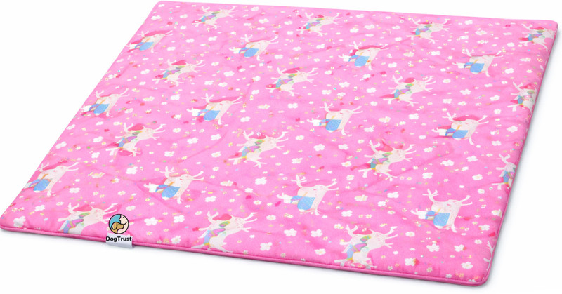 DogTrust Pet Floor Mat Small Waterproof & Easy Wash Mat (Random Colour 1Pcs) Dog, Cat Pet Mat