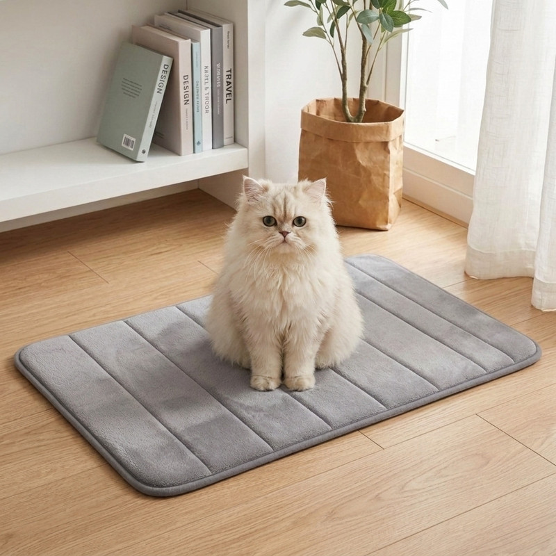 QEXON Super Absorbent Cat Feeding Mat Cat Pet Mat