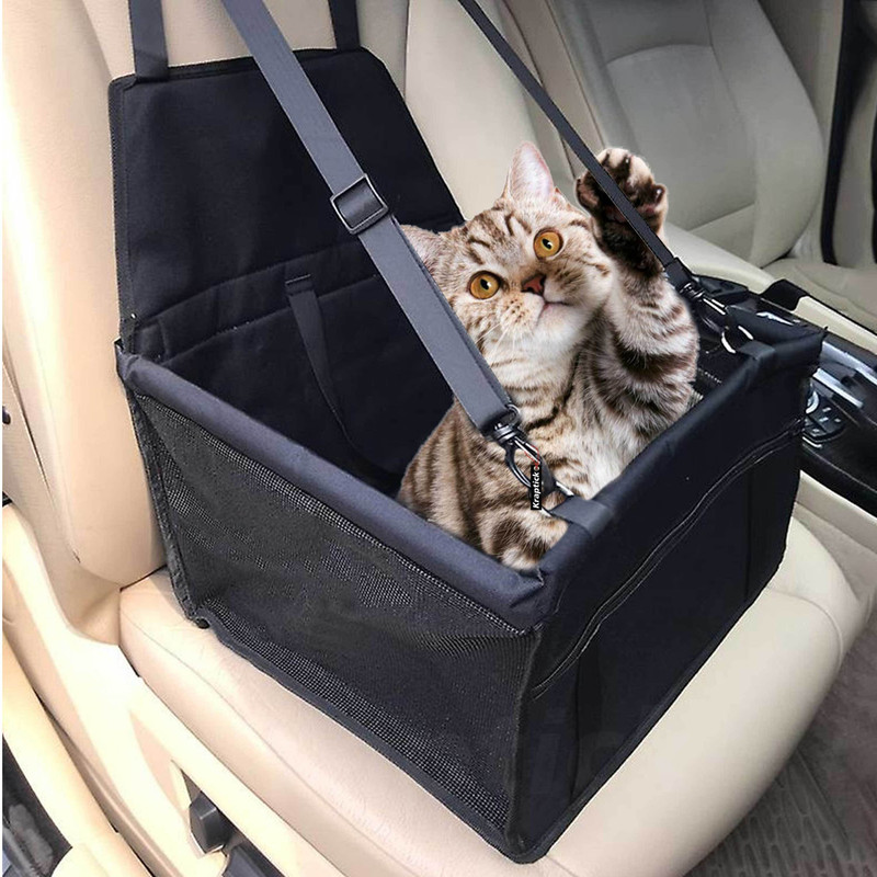 KRAPTICK Car Seat Bag for Cat and Dog, Waterproof & Scratch Proof fit for All Car (Black) Dog Pet Mat