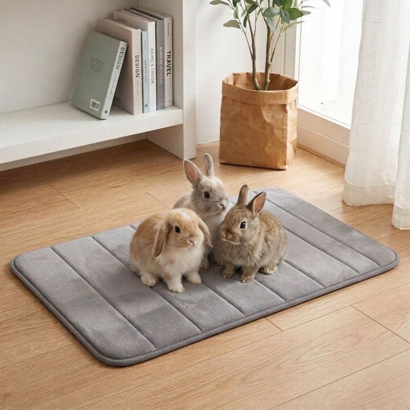 ANSHMJIMN Super Absorbent Rabbit Feeding Mat Rabbit Pet Mat