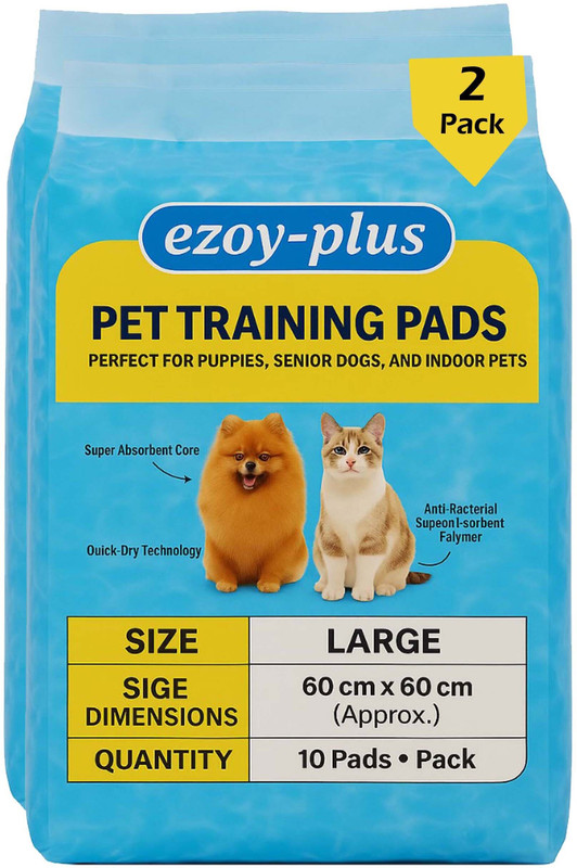 Ezoy Plus Soft Pups Pee pad & Pets Dog Training Pads/ Potty Pads Large size (60*90cm) Dog, Cat, Rabbit Pet Mat