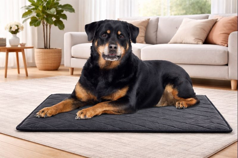 VANSOFY Anti Chew Waterproof Washable Dog Crate Mat for Small & Medium Dogs(s) Cat, Dog, Rabbit, Tortoise Pet Mat