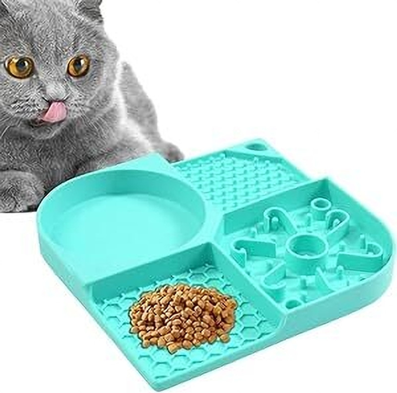 URBANE CHIC Lick Pad for Dog Cat Food-Grade Silicone Dog Slow Feeding MatWet/Dry Food Bowl Cat, Dog Pet Mat