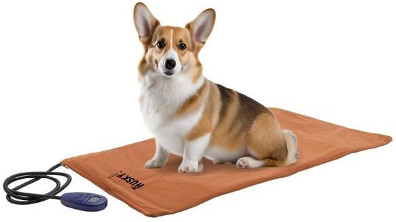 Husky & Purr Pet Heating Mat for Small Animals, Waterproof Dog Mat for Cat, Dog, Rabbit Pet Mat
