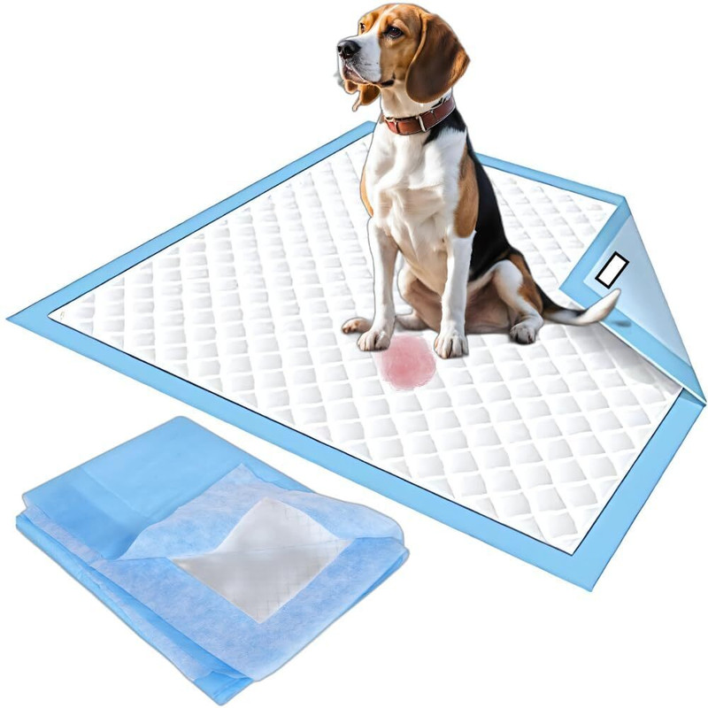 Sanmax Dog Training Pee Pads Leak-Proof, Quick to Dry Design, 60x45cm Pack of 50 Disposable Dog & Cat Diapers(Pack of 50 XXXL)