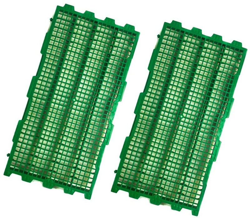 Cj farms and agritech Poultry/Rabbit Plastic Floor Mat ,Size:1x2 Feet ,2 pcs ,Waste Hole 15mm x 15mm Rabbit Pet Mat