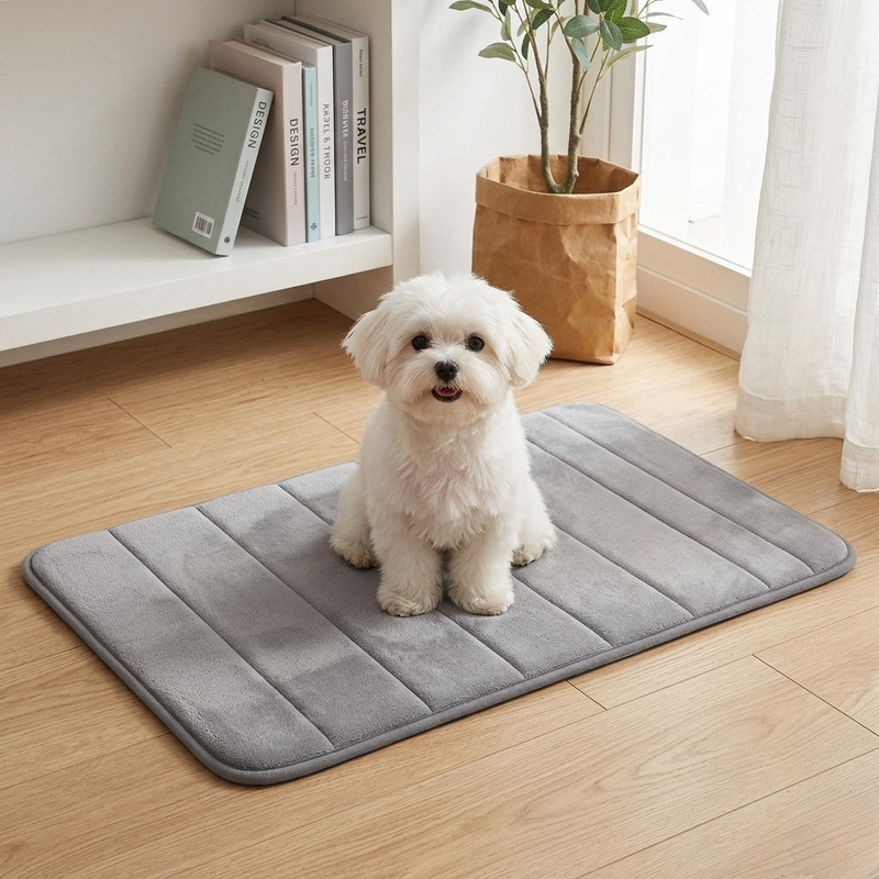 QSTED Super Absorbent Dog Feeding Mat Miniature Pig Pet Mat