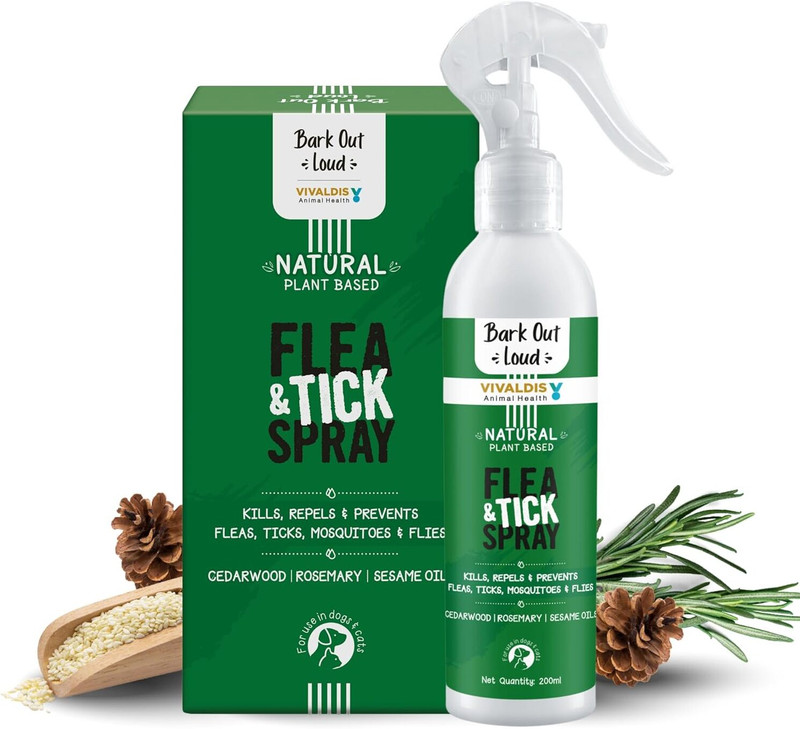 BARK OUT LOUD Fleas & Tick Removal Spray(200 ml)
