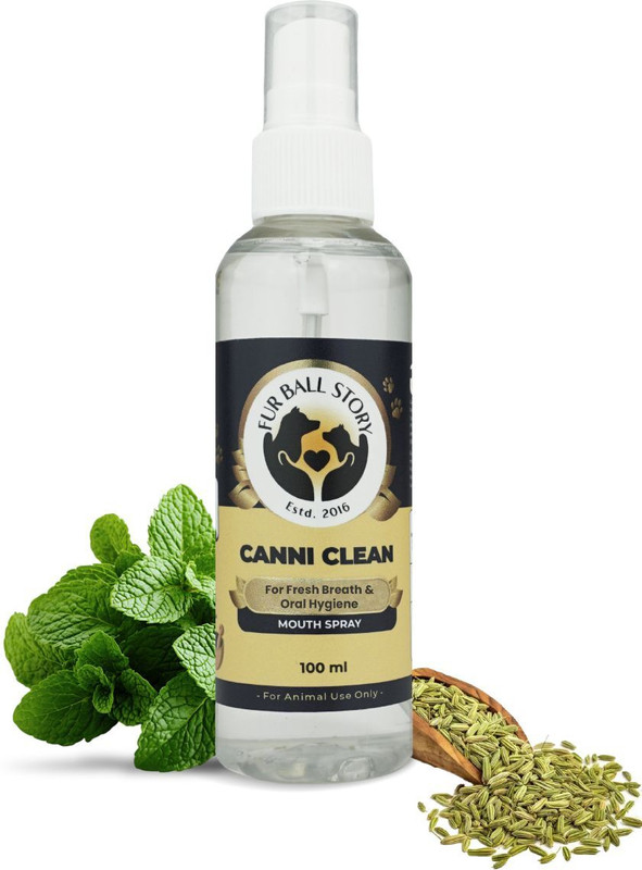 Fur Ball Story Canni Clean Pet Mouth Freshner(Dogs 100 ml)