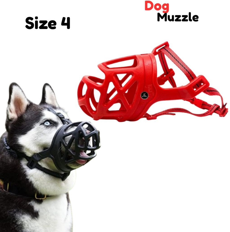 BSHOP Dog Muzzle Cum Mouth Cover Large Strips Dog Muzzle(Multicolor)