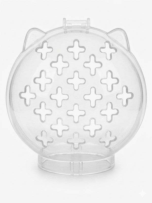 PETCON Brethable Cat Muzzle Medium Ring Cat Muzzle(white)