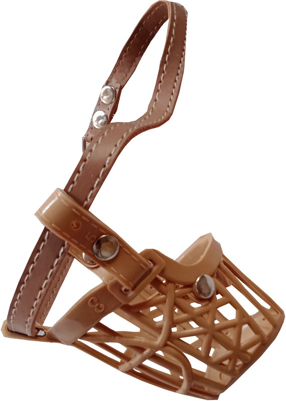 RUMAN RF-25FT-S Small Strips Dog Muzzle(Beige)