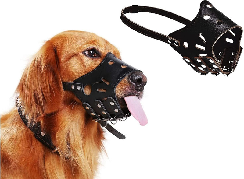 OM ZEE Lightweight Dog Muzzle for Comfortable Fit Medium Other Dog Muzzle(MULTICOLOR)