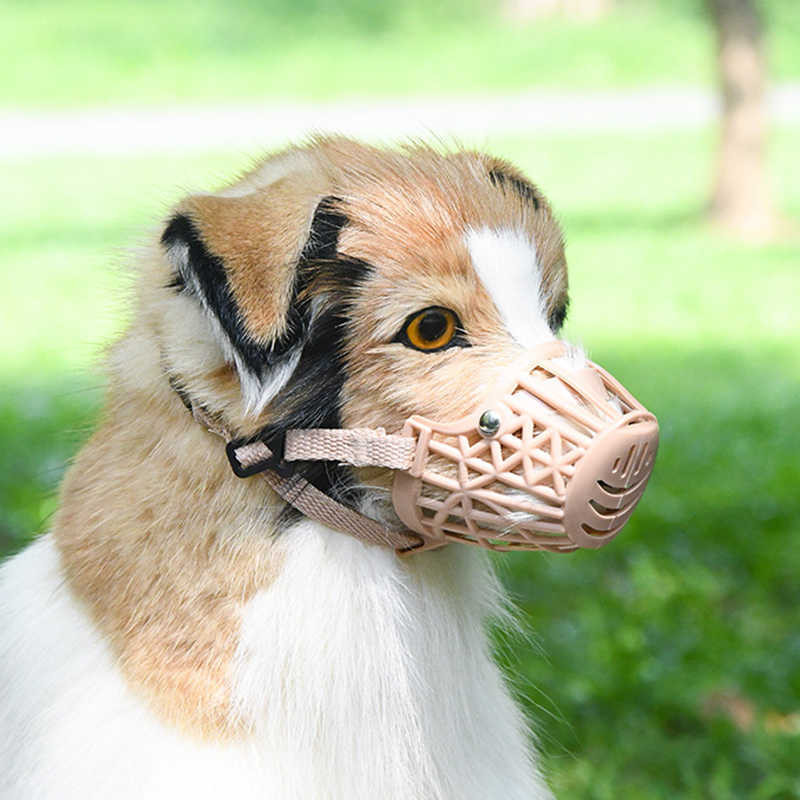 Aftra best strong quality adjustable Small Other Dog Muzzle(Beige)