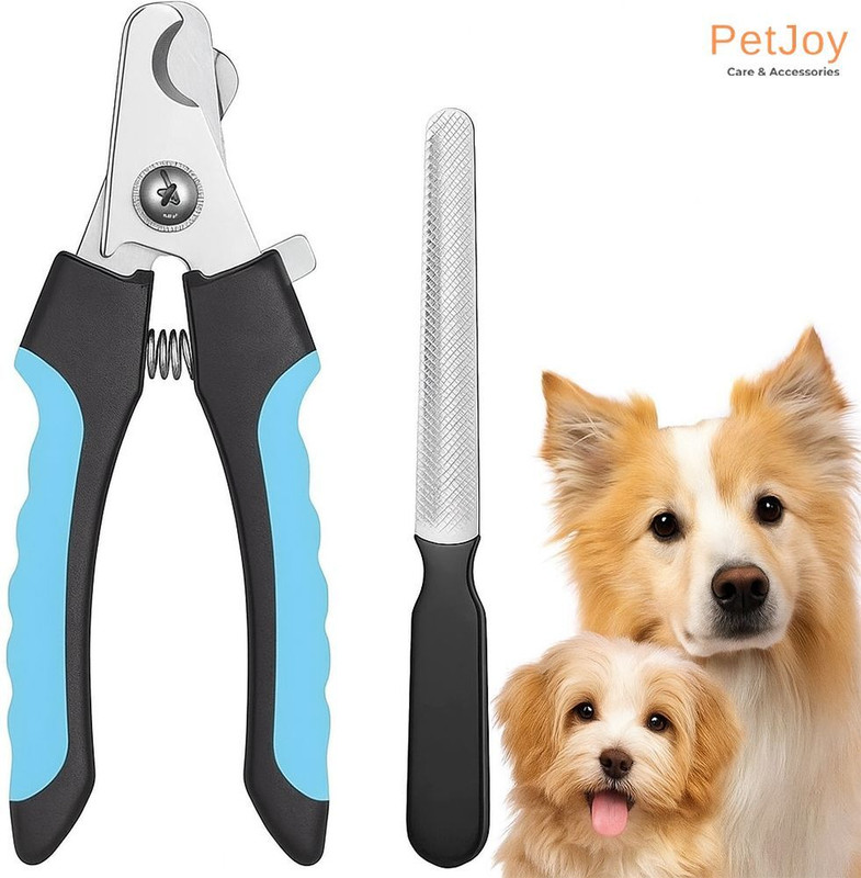 PetJoy Dog Nail Cutter with Filer (Large), Professional Nail Clipper for Pets Scissor Nail Clipper(For Dog, Cat, Rabbit, Bird)