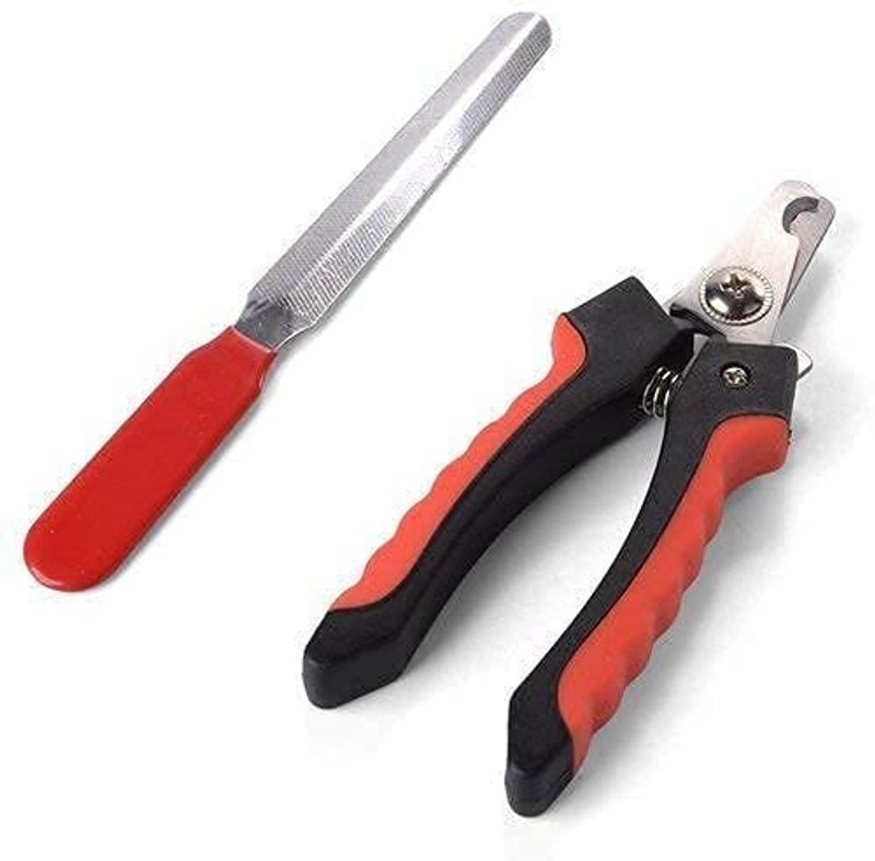 Jiyancreation Heavy-duty red pet nail cutter Guillotine Nail Clipper(For Dog & Cat)