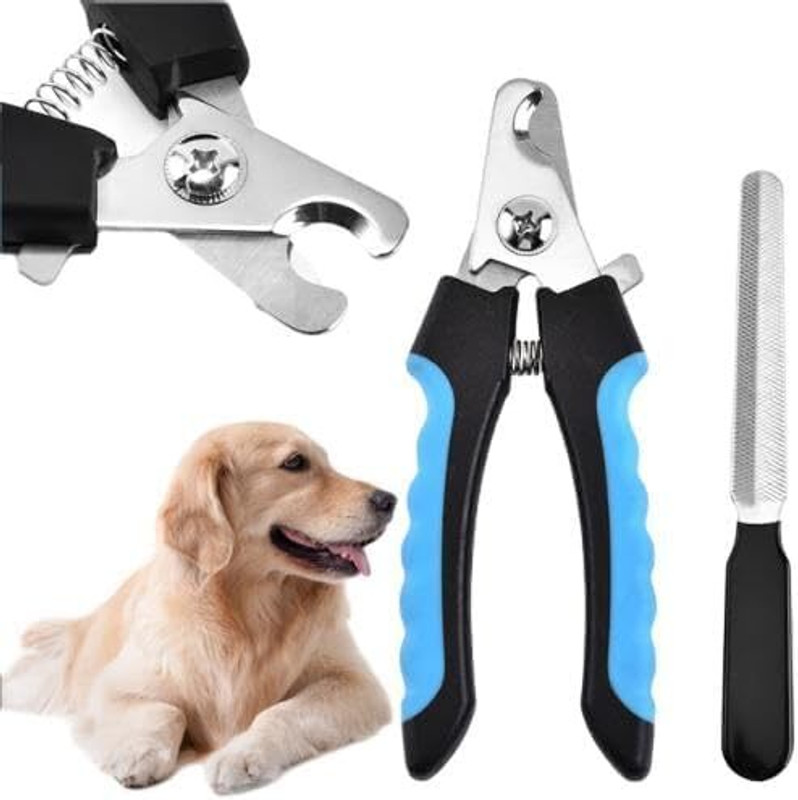 Doggifys Pet Nail Cutter With Filer For Medium & Large Size, Professional Safety Guard Scissor Nail Clipper(For Dog & Cat, Rabbit)