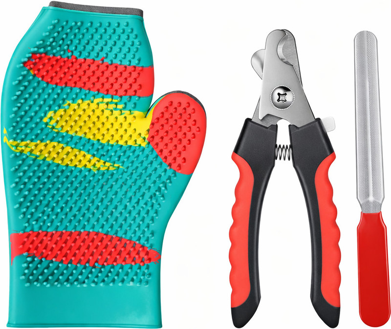 TAILNCARE 2 in 1 Pet Grooming Combo Kit Scissor Nail Clipper(For Dog & Cat)