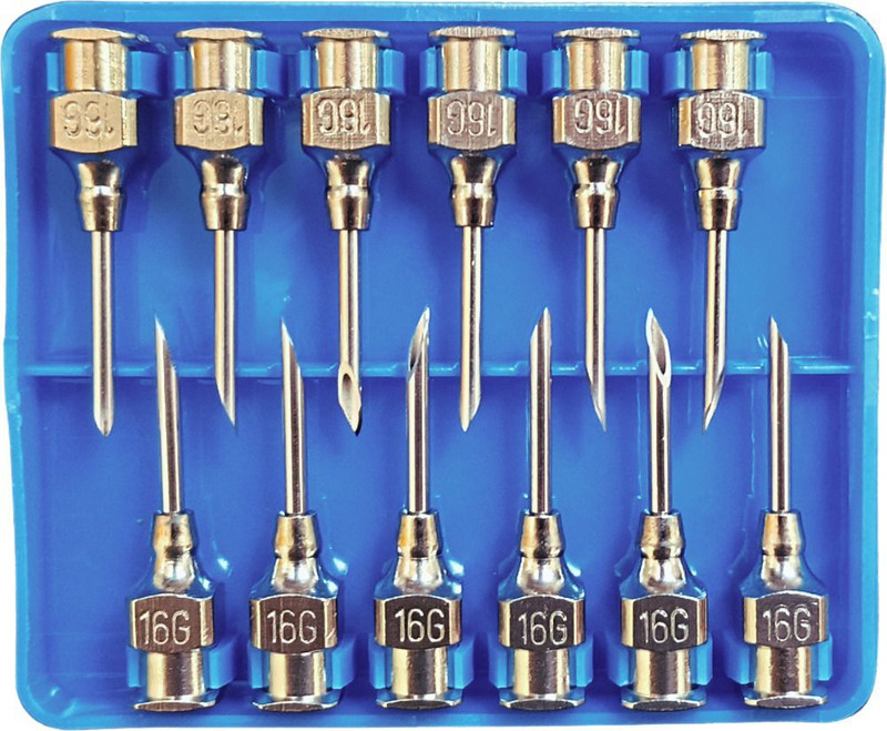 SAFURE Veterinary Needle 20G*5/8" (9X15) – Pack of 12 | Stainless Steel Needle Pet Nursing Kit