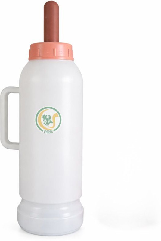 Cj farms and agritech Calf Milk Feeding Bottle Rubber Nipple Pack of 2 Pet Nursing Kit