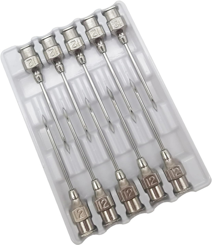 Bethlehem Veterinary Injection Needle 12×25 Stainless Steel | Livestock Use. Pet Nursing Kit