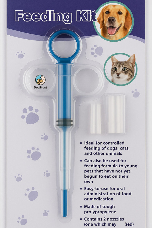 DogTrust Soft Silicone Tip, Medicine Feeding Dispenser Pill Pusher Water Feeding Pet Nursing Kit