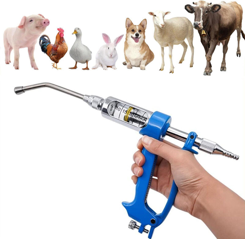 Bethlehem Drenching Gun 30ML for Livestock — Accurate Oral Dosing Syringe For Livestock Pet Nursing Kit