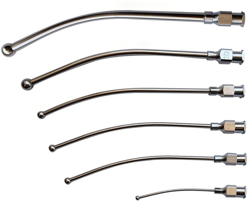 SAFURE Birds Oral Gavage Feeding Needle Set of 6 Stainless Steel Ball Tip Feeding Tube, Pet Nursing Kit