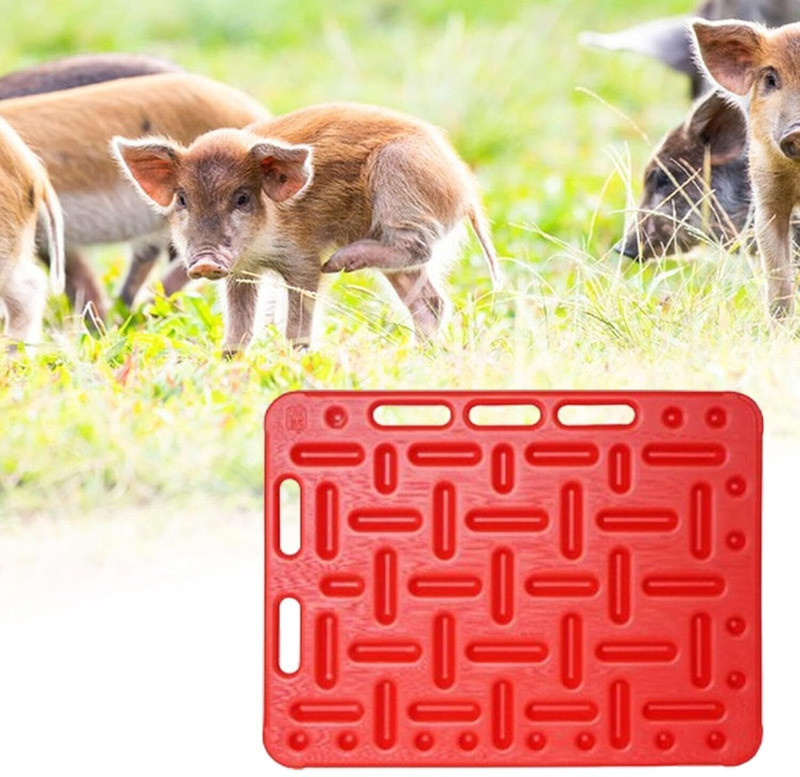 Bethlehem Pig Board Large 76x97cm Animal Guide Panel Pig Sorting Panel Pet Pad Holder(Red)
