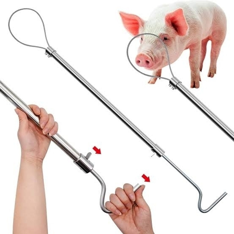 Bethlehemfarm Pig catcher Pet Pad Holder(Silver)
