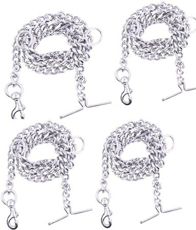 PPJ Pet Dog Chain Silver Grind No.14 Heavy Weight Dogs Leash Heavy Duty 150 cm Dog & Cat Chain Leash(Silver)