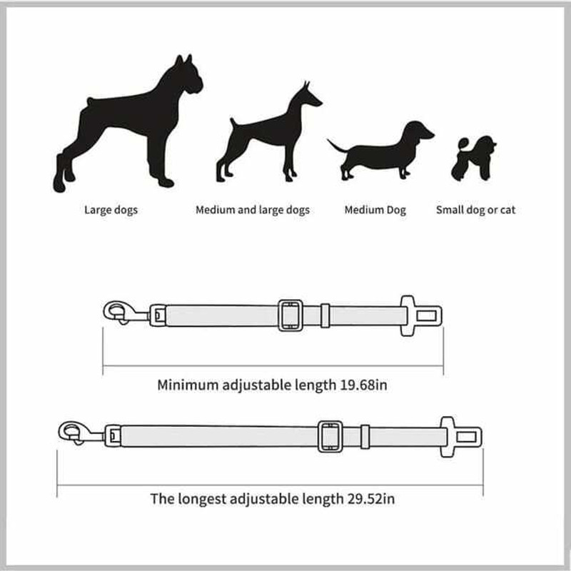 BLESSING PET PRODUCT DOGCARSEATBELTS0221 Pet Seat Belt(Large)