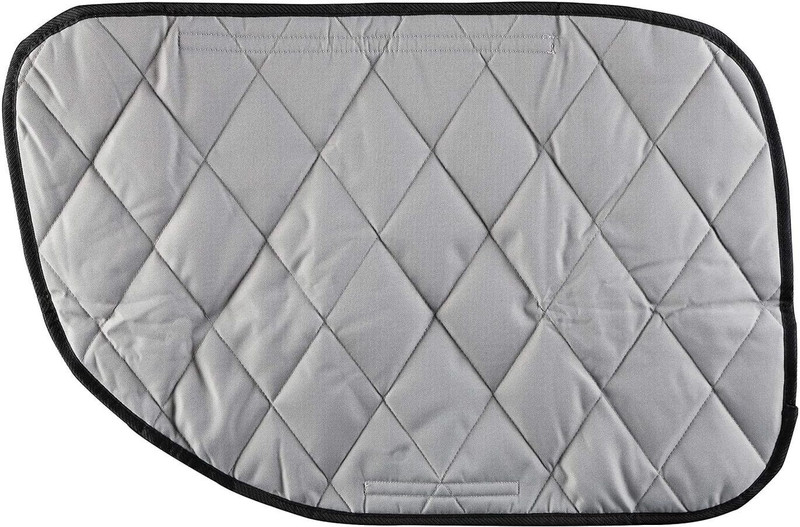 BLESSING PET SUPPLY Dog Car Door Cover Waterproof Scratch Resistant Protector Tan Heavy Duty Quilted Hammock Pet Seat Cover(Grey Waterproof)