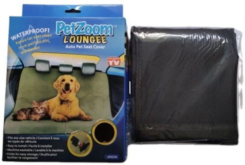 PET FUN Waterproof Auto Pet Seat Cover – Car Back Seat Protector for Dogs & Cats Bench Pet Seat Cover(Black Waterproof)