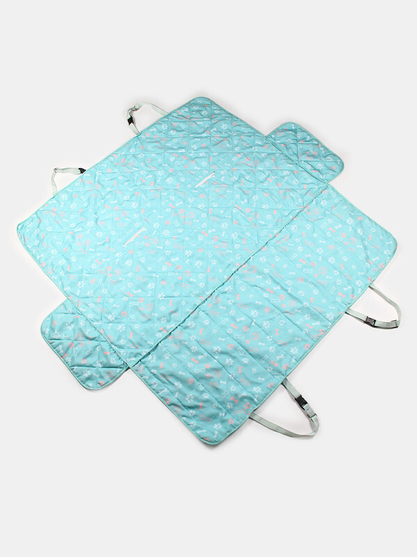 unleash Paw & Bone Pet Dog car seat Cover for All Pets Hammock Pet Seat Cover(Blue Waterproof)