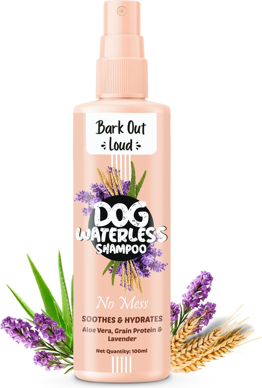 BARK OUT LOUD Dog Waterless Shampoo (1 N x 100ml) Anti-itching Fresh Dog Shampoo(100 ml)