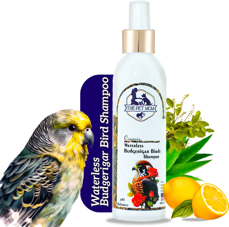 THE PET MOM Waterless Dry Bath Budgerigar Bird Shampoo Spray For Cleanse, Soft & Smooth Coat Conditioning, Anti-fungal Fresh Fragrance, Easy To Use Bird Shampoo Spray For All Bird Breed Bird Shampoo(200 ml)