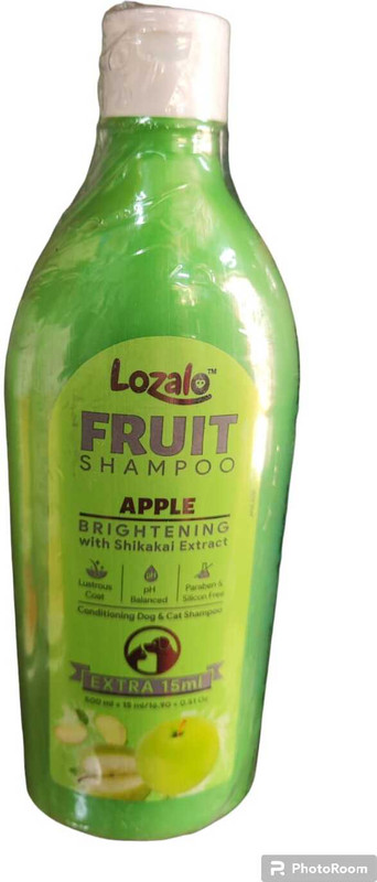 Lozalo fruit shampoo green apple 500ml+15ml free Conditioning green apple Dog Shampoo(500 ml)