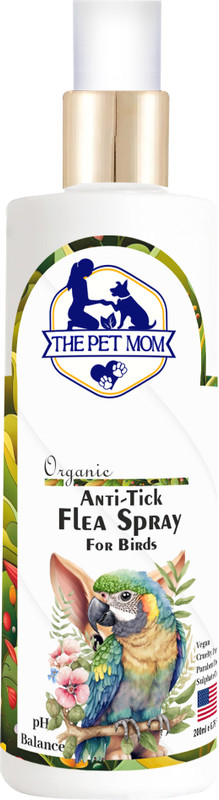 THE PET MOM Anti-Tick Flea Cocktails Bird Spray For Ticks, Lice, Flea | Conditioned Coat, Allergy Relief, Anti-itching, Flea and Tick, Conditioning Fresh, Tick Free Spray For Cocktails | Waterless Shampoo For All Cocktails Breed, Bird Shampoo(200 ml)