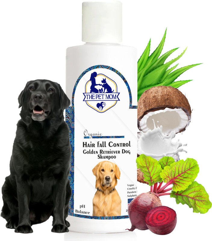 THE PET MOM Golden Retriever Dog Shampoo Hair Fall Control –Shed Control, Strengthening Coat Conditioning Fresh, Reduces Hair Fall, Cleans & Conditions, De-Shedding Cleanser All Dog Breed, Dog Shampoo(200 ml)
