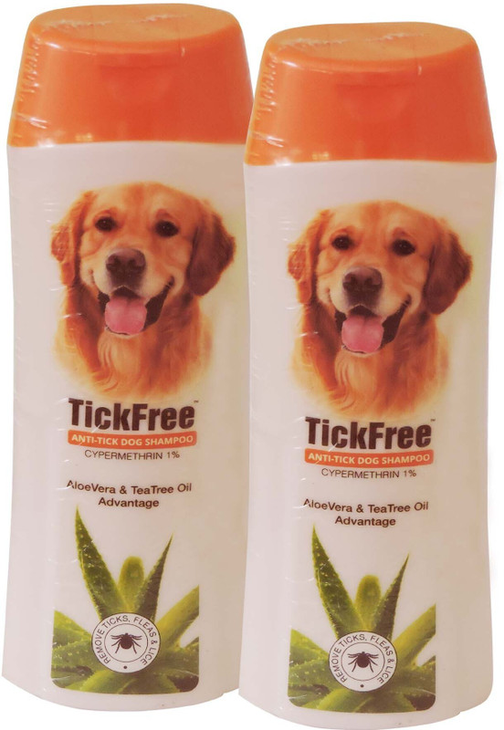 skyec tick free dog shampoo , 200ml x 2 pack Flea and Tick tea tree oil, aloevera Dog Shampoo(400 ml)