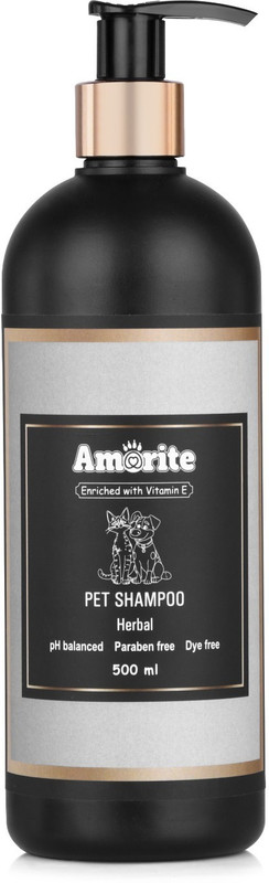 Amorite Anti-Dandruff Anti-itching, Flea and Tick Protection, Natural Properties Of Argan Oil & Enriched With Vitamin E Dog, Cat Shampoo(500 ml)
