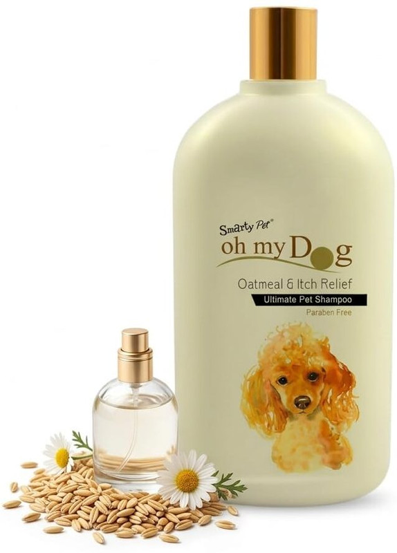 Puppyhugs Oh My Dog Ultimate Oatmeal and Itch Relief Dog Shampoo-500ML Anti-itching, Conditioning, Itch Relief, Allergy Relief Mild Dog Shampoo(500 ml)