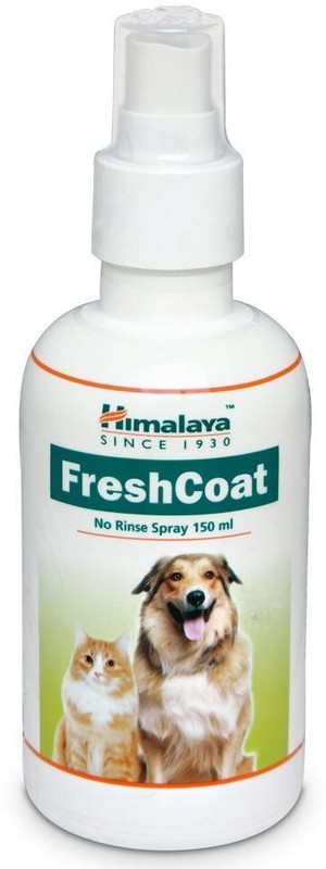 Himalaya Herbals Himalaya Fresh Coat Whitening and Color Enhancing Fresh Coat Spray | Dry Bath | Coat Cleanser | For Puppies | Dog | Cat | Pet Product | By Lakhubhai - 150 ml Dog Shampoo(150 ml)