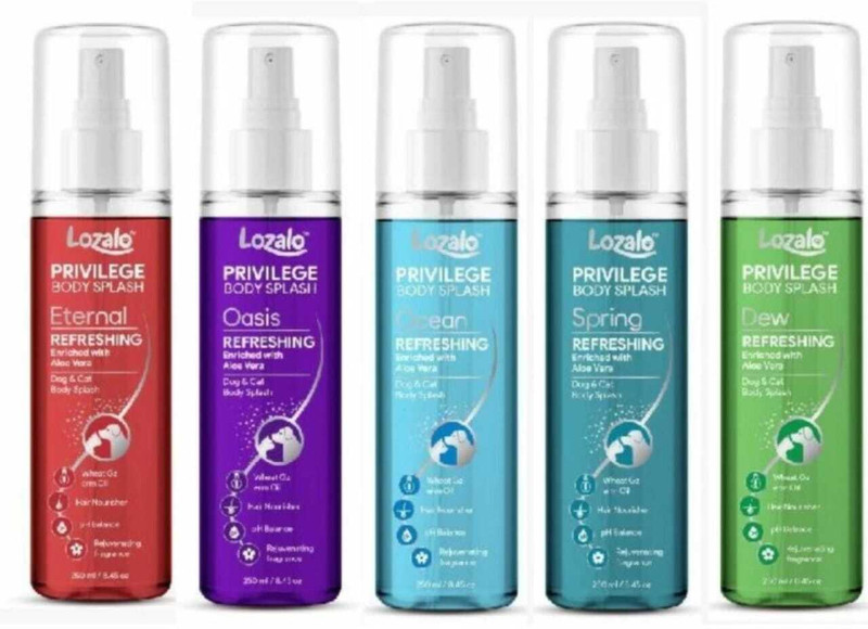Lozalo Lozalo Privilege Body Splash Dog & Cat Conditioning (Eternal, Oasis, Ocean, Spring, Dew) Dog Shampoo(1000 ml)