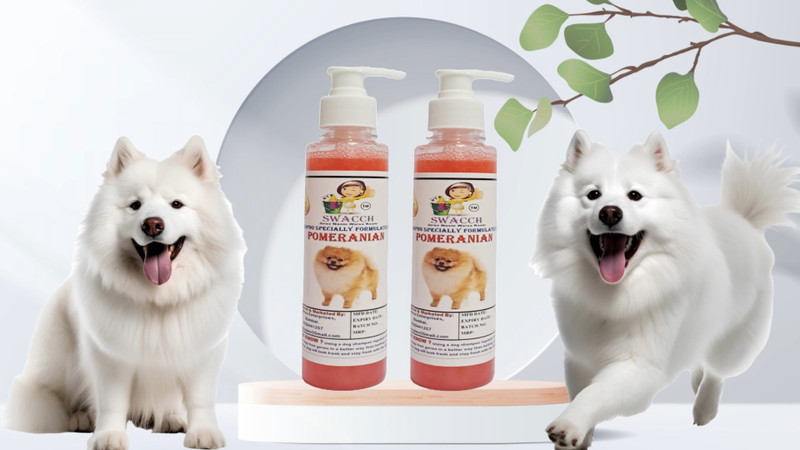 swacch Premium Shampoo For Pomeranian (200ml) (Pack of 2) Conditioning Jasmine Dog Shampoo(400 ml)
