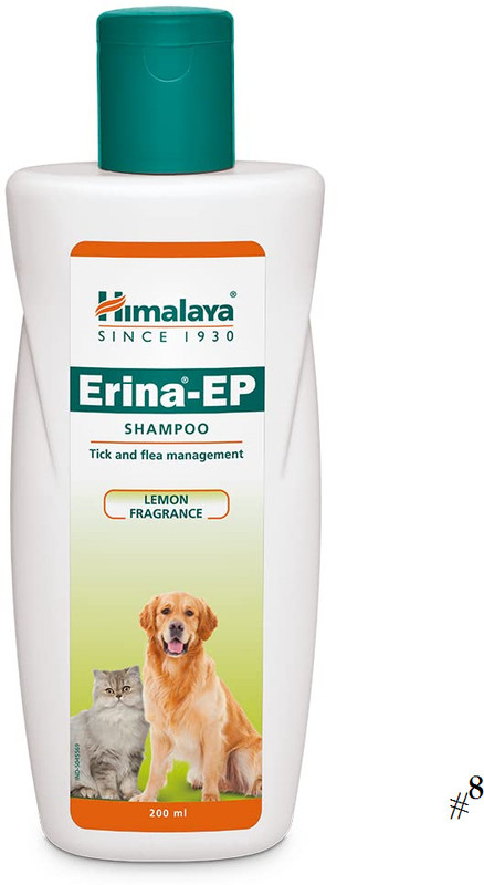 Erina-EP Natural Pet Shampoo – Mild Formula for Clean and Glossy Coat Anti-parasitic, Anti-fungal LEMON AND ALOVERA Dog Shampoo(200 ml)