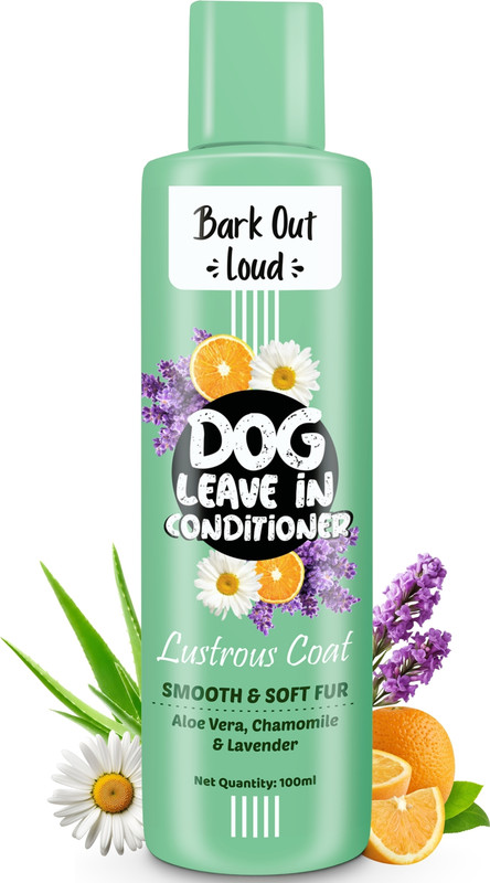 BARK OUT LOUD Dog Leave in Conditioner (1 N x 100ml) Conditioning Fresh Dog Shampoo(100 ml)