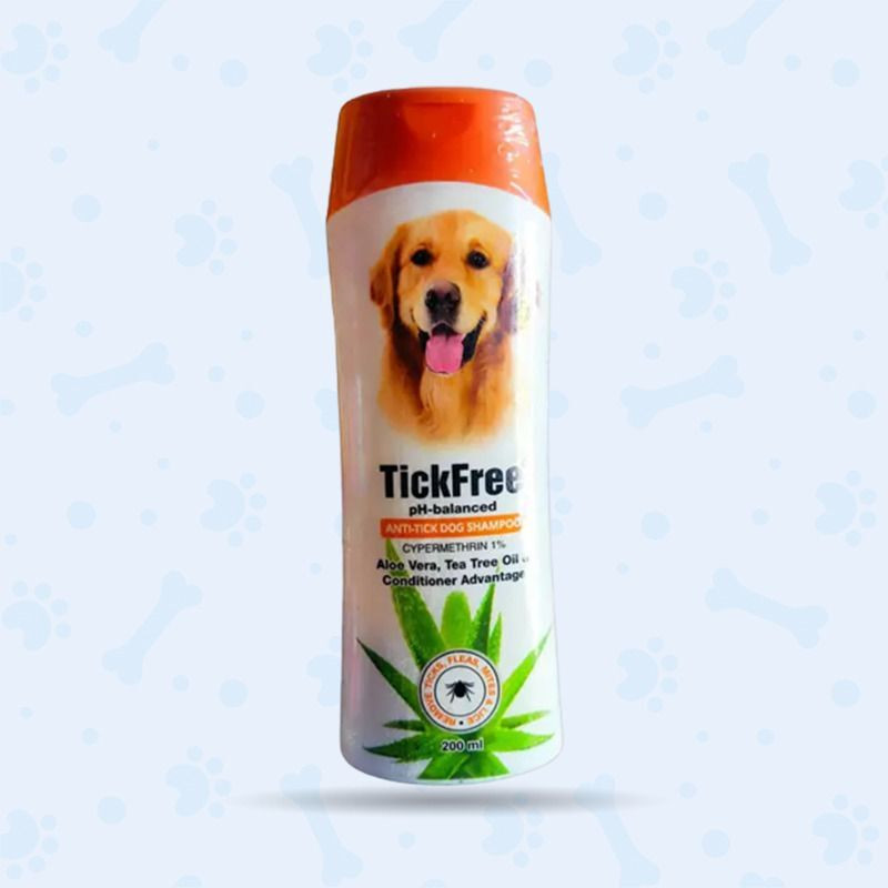 TICKFREE Anti Tick Dog Shampoo 200 ML Flea and Tick Tea Tree Oil and Conditioner Advantage Dog Shampoo(200 ml)